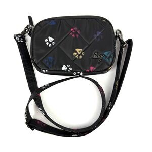 Lug Coupe SE Crossbody Convertible Belt Bag PAW PRINTS Nylon Handbag Brand New